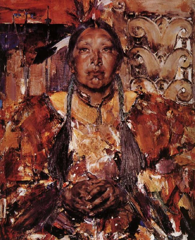 Nikolay Fechin Old Woman China oil painting art
